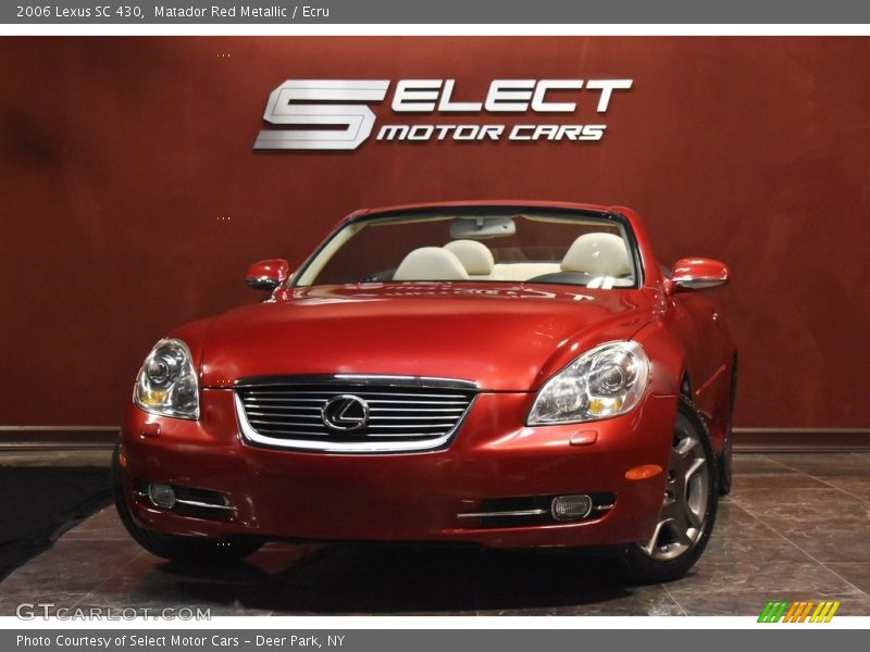 Matador Red Metallic / Ecru 2006 Lexus SC 430