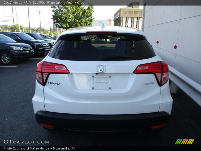 White Orchid Pearl / Gray 2017 Honda HR-V EX AWD