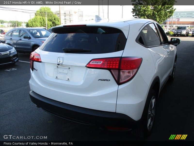 White Orchid Pearl / Gray 2017 Honda HR-V EX AWD