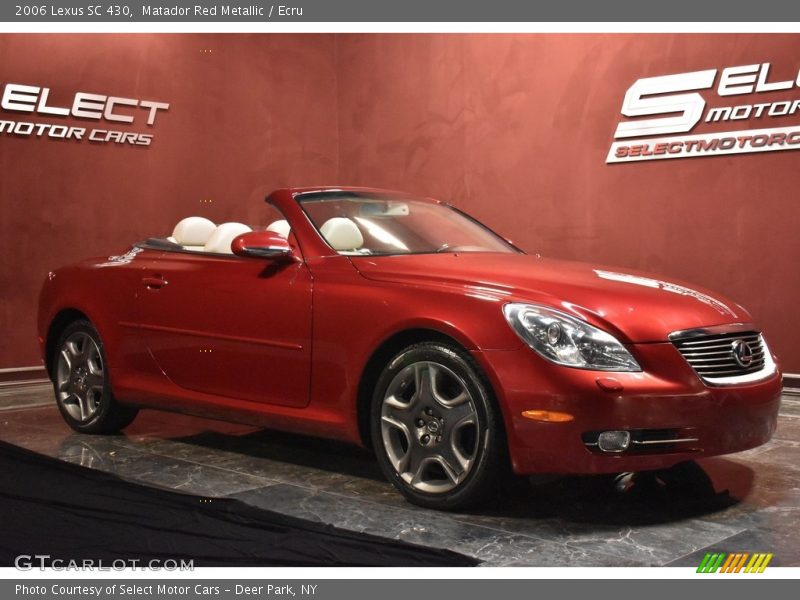 Matador Red Metallic / Ecru 2006 Lexus SC 430