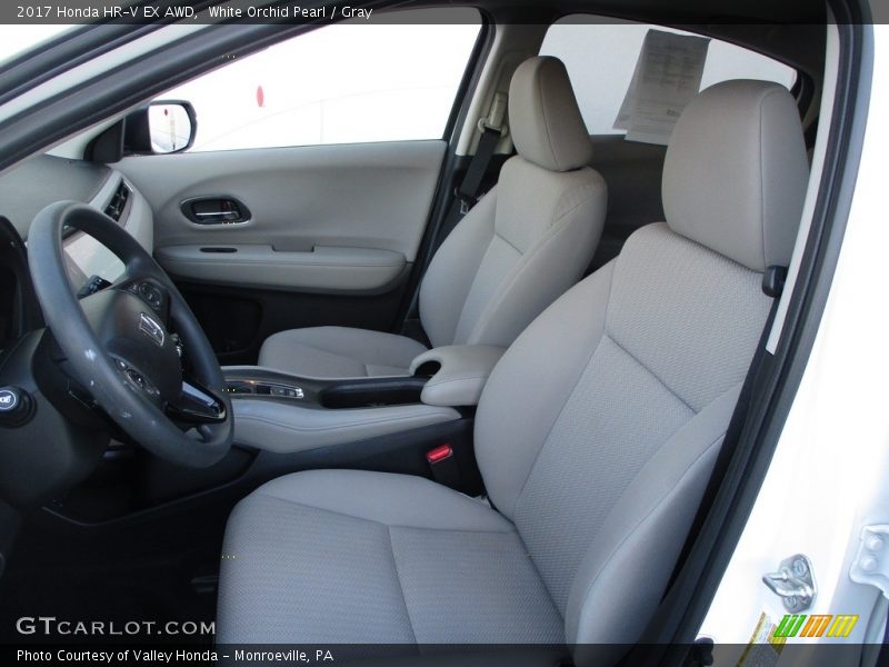 White Orchid Pearl / Gray 2017 Honda HR-V EX AWD