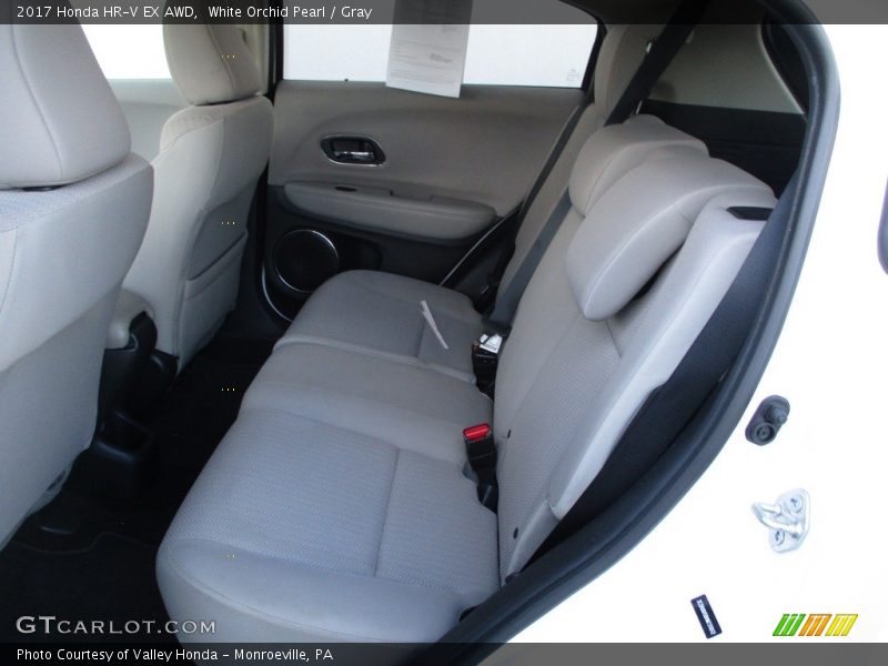 White Orchid Pearl / Gray 2017 Honda HR-V EX AWD