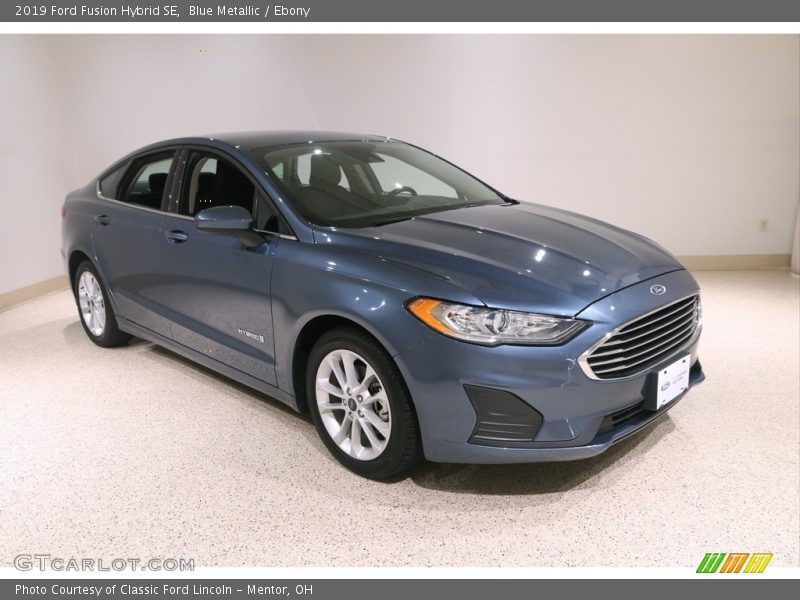 Blue Metallic / Ebony 2019 Ford Fusion Hybrid SE