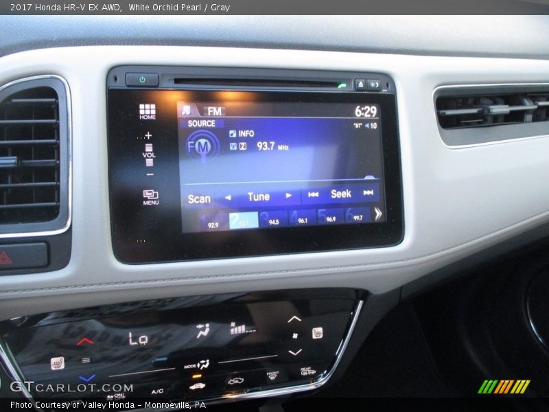 White Orchid Pearl / Gray 2017 Honda HR-V EX AWD