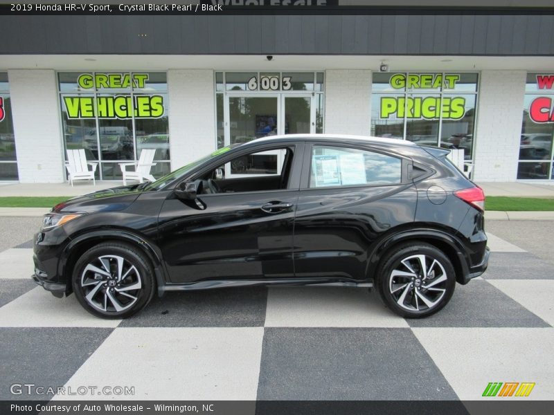 Crystal Black Pearl / Black 2019 Honda HR-V Sport