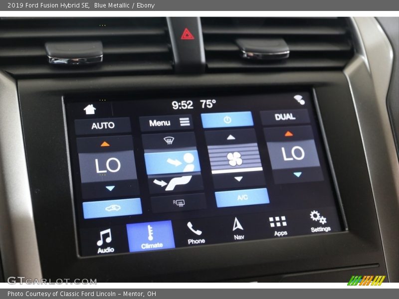 Blue Metallic / Ebony 2019 Ford Fusion Hybrid SE