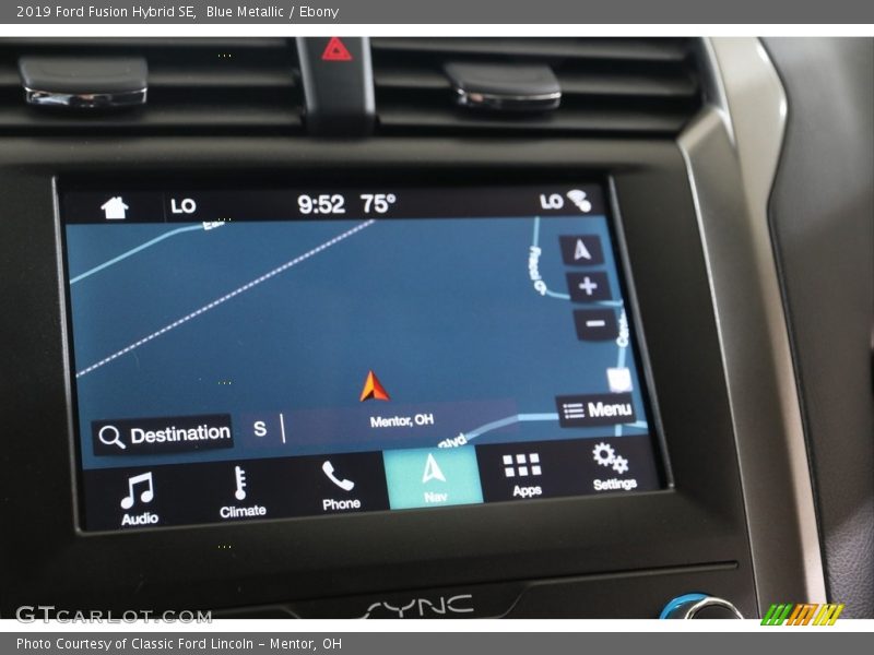 Blue Metallic / Ebony 2019 Ford Fusion Hybrid SE