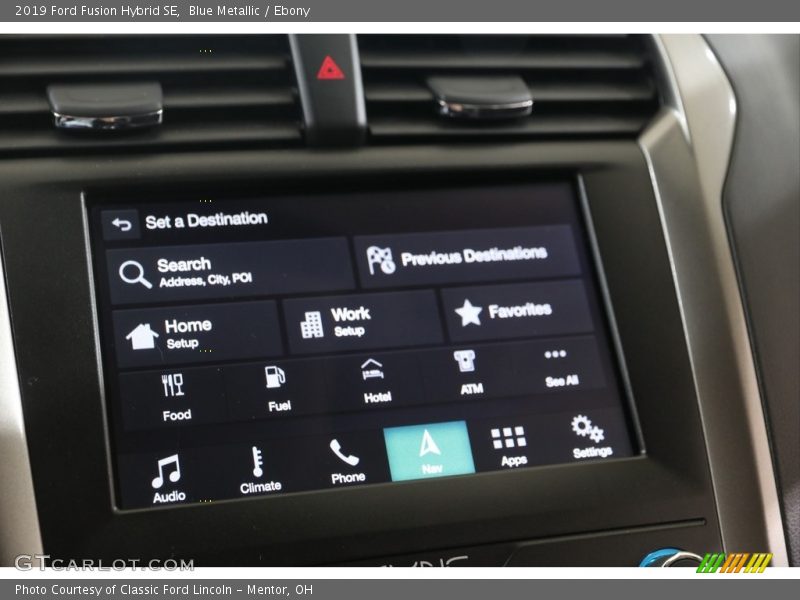 Blue Metallic / Ebony 2019 Ford Fusion Hybrid SE