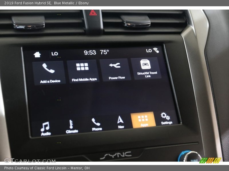 Blue Metallic / Ebony 2019 Ford Fusion Hybrid SE
