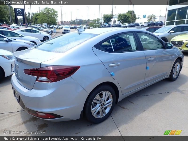 Stellar Silver / Black 2020 Hyundai Elantra SEL