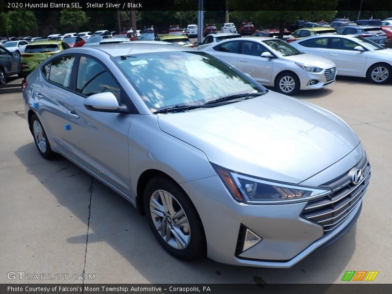 Stellar Silver / Black 2020 Hyundai Elantra SEL