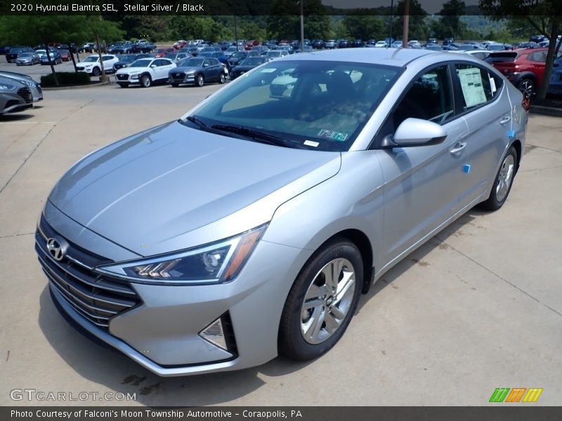 Stellar Silver / Black 2020 Hyundai Elantra SEL