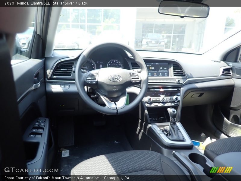 Stellar Silver / Black 2020 Hyundai Elantra SEL