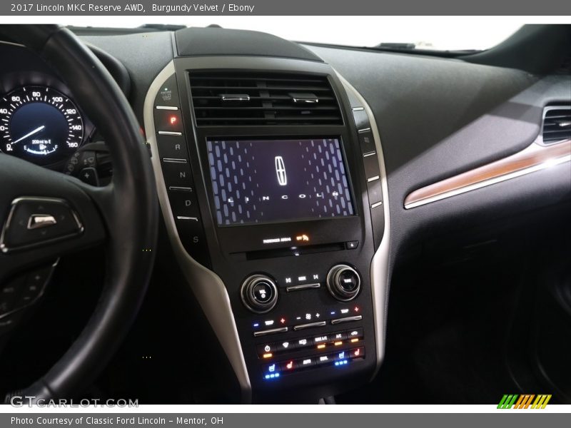 Burgundy Velvet / Ebony 2017 Lincoln MKC Reserve AWD