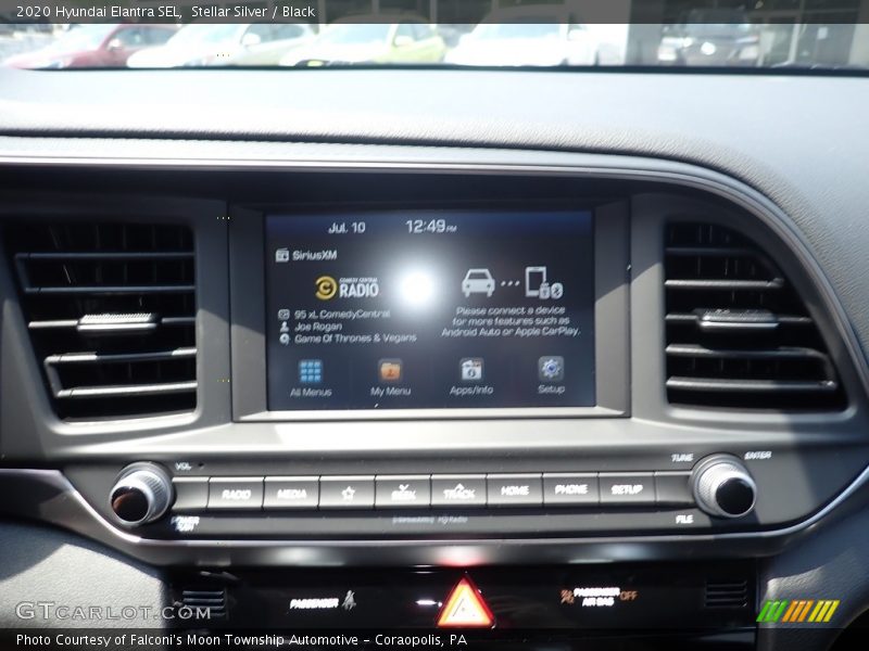 Stellar Silver / Black 2020 Hyundai Elantra SEL