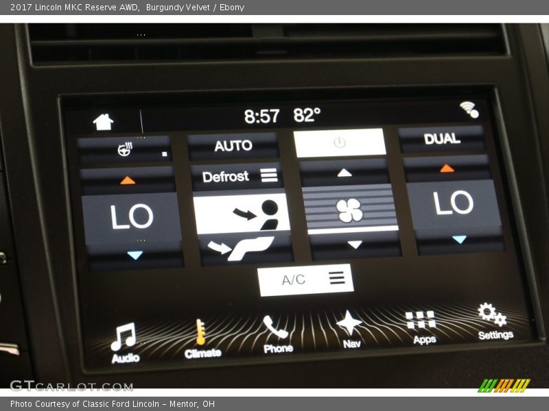 Burgundy Velvet / Ebony 2017 Lincoln MKC Reserve AWD