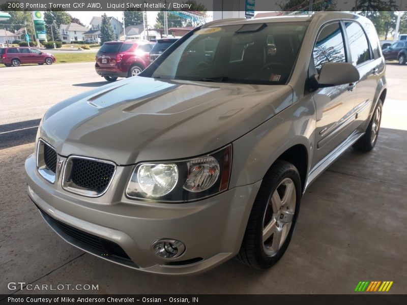 Liquid Silver Metallic / Ebony 2008 Pontiac Torrent GXP AWD