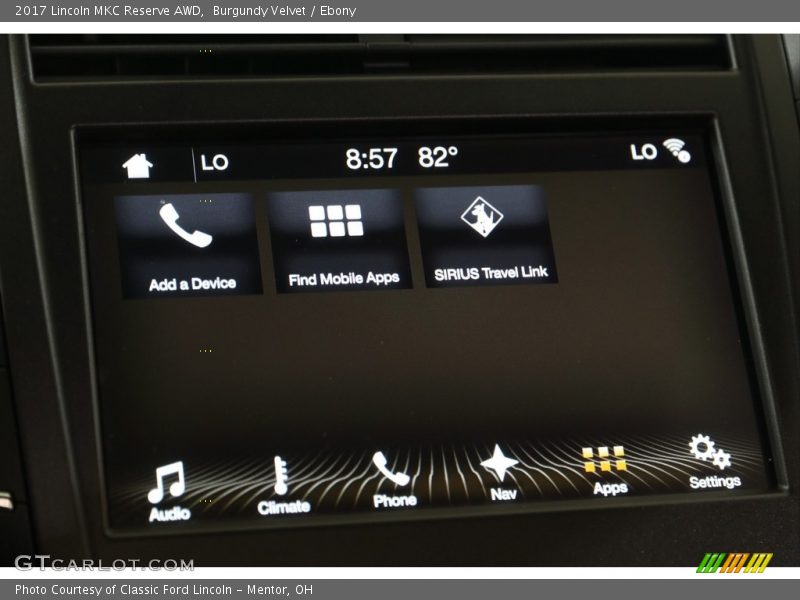 Burgundy Velvet / Ebony 2017 Lincoln MKC Reserve AWD