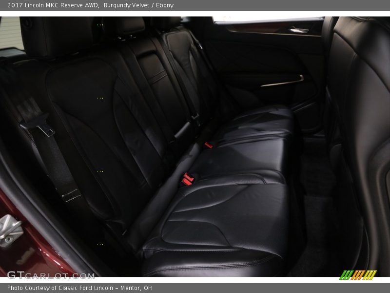 Burgundy Velvet / Ebony 2017 Lincoln MKC Reserve AWD
