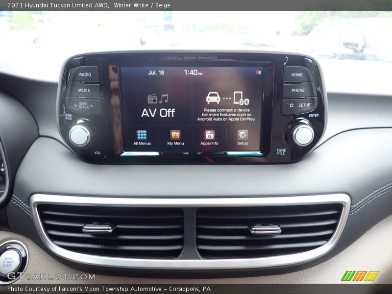 Controls of 2021 Tucson Limited AWD