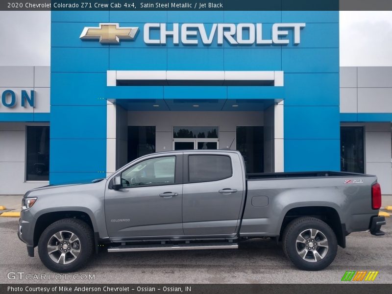 Satin Steel Metallic / Jet Black 2020 Chevrolet Colorado Z71 Crew Cab 4x4