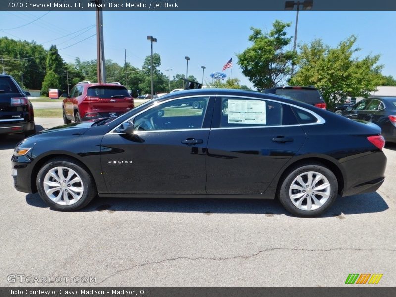 Mosaic Black Metallic / Jet Black 2020 Chevrolet Malibu LT