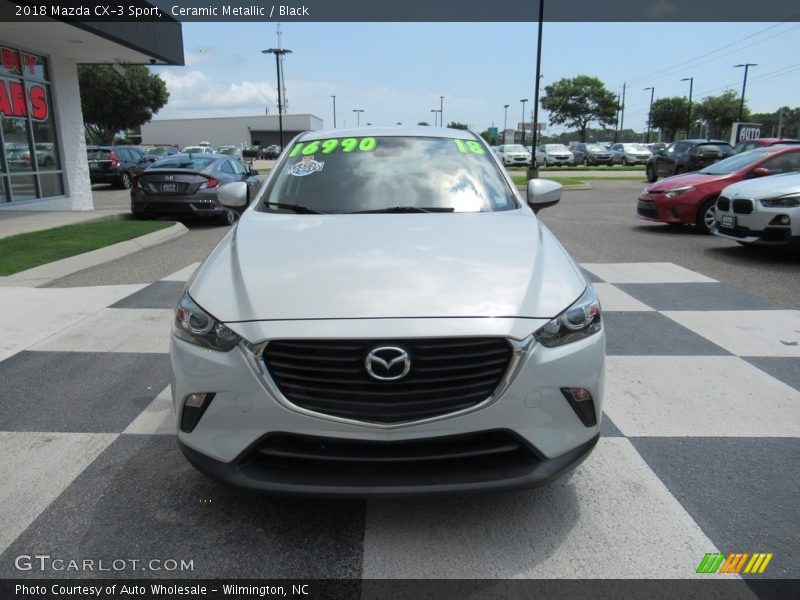 Ceramic Metallic / Black 2018 Mazda CX-3 Sport