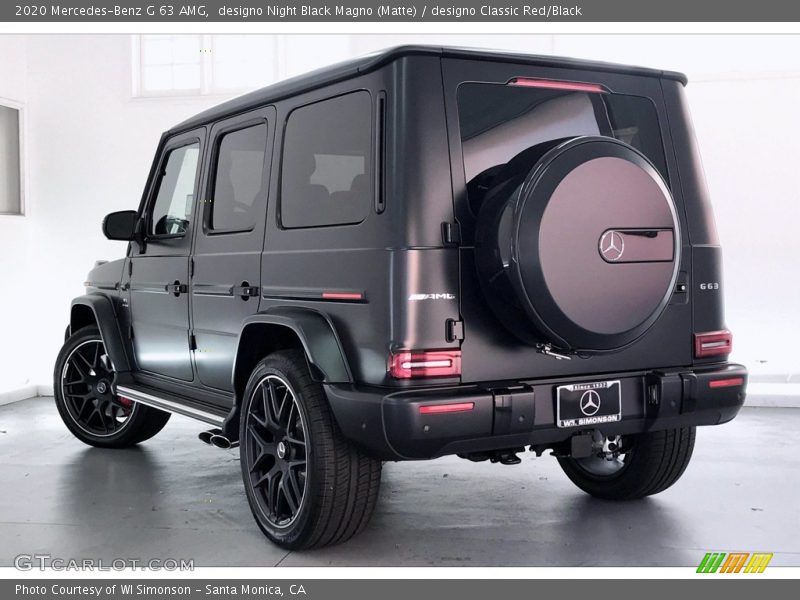designo Night Black Magno (Matte) / designo Classic Red/Black 2020 Mercedes-Benz G 63 AMG