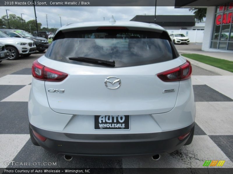Ceramic Metallic / Black 2018 Mazda CX-3 Sport