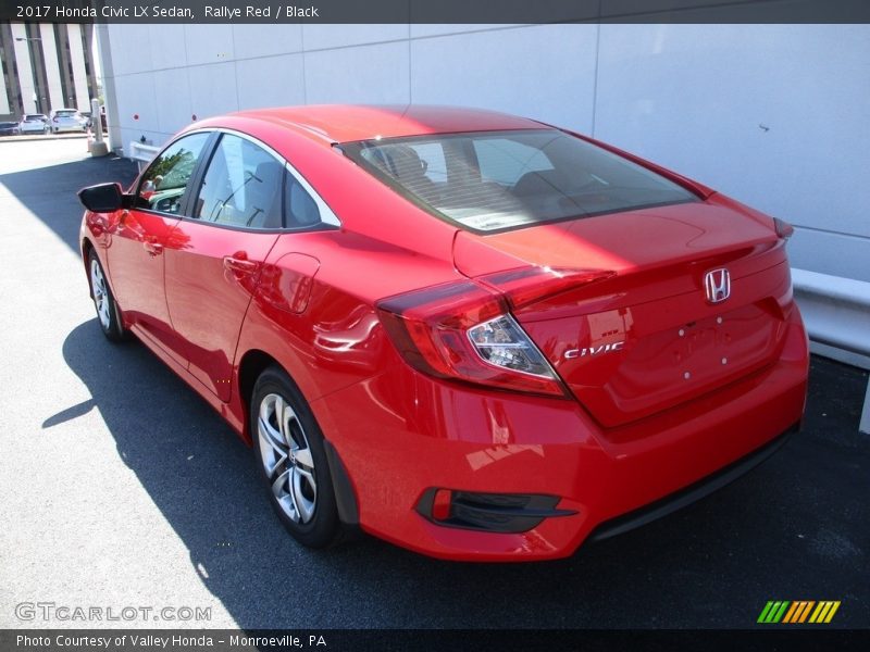 Rallye Red / Black 2017 Honda Civic LX Sedan