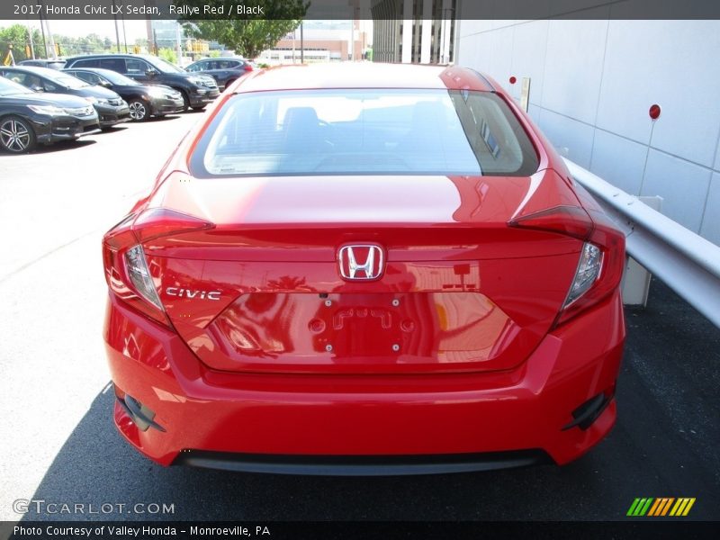 Rallye Red / Black 2017 Honda Civic LX Sedan