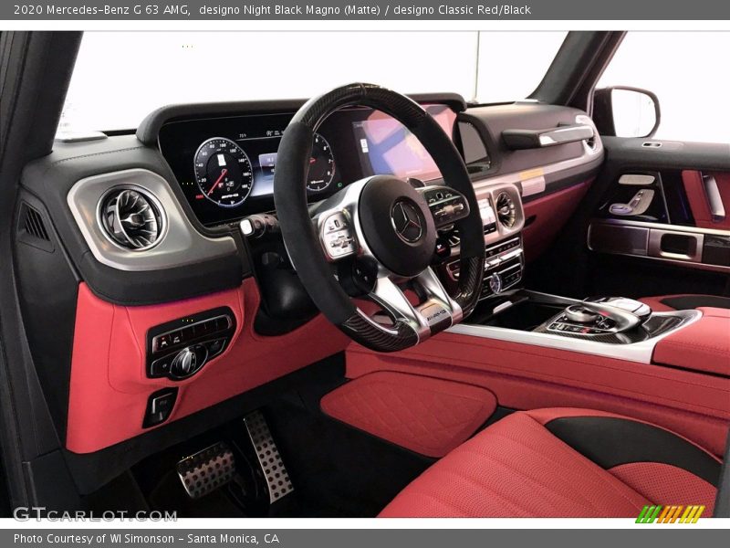 designo Night Black Magno (Matte) / designo Classic Red/Black 2020 Mercedes-Benz G 63 AMG