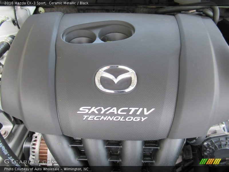 Ceramic Metallic / Black 2018 Mazda CX-3 Sport