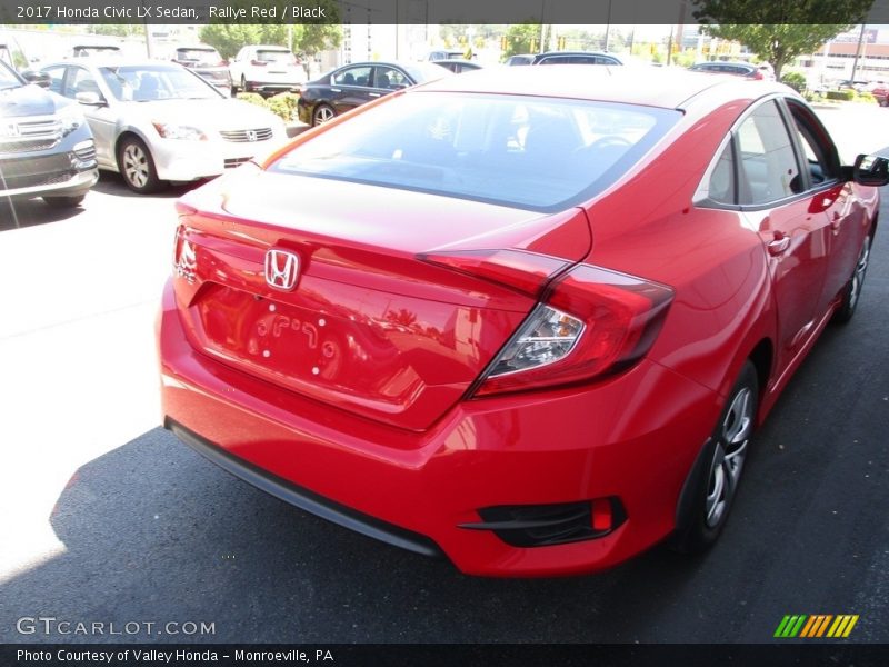 Rallye Red / Black 2017 Honda Civic LX Sedan