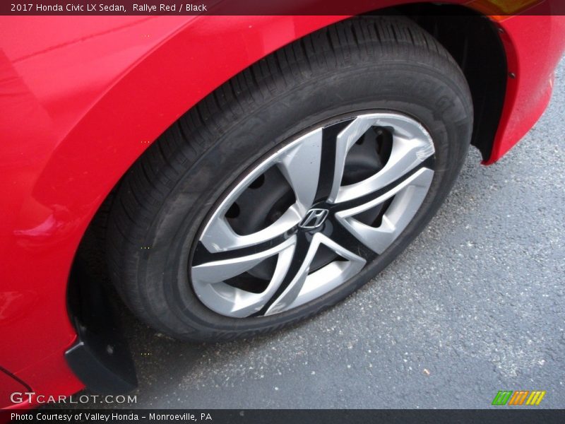 Rallye Red / Black 2017 Honda Civic LX Sedan