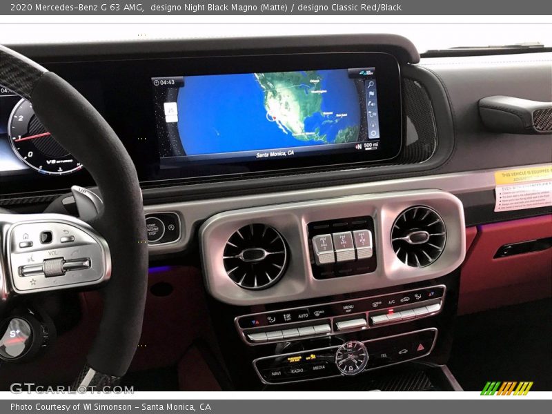 designo Night Black Magno (Matte) / designo Classic Red/Black 2020 Mercedes-Benz G 63 AMG