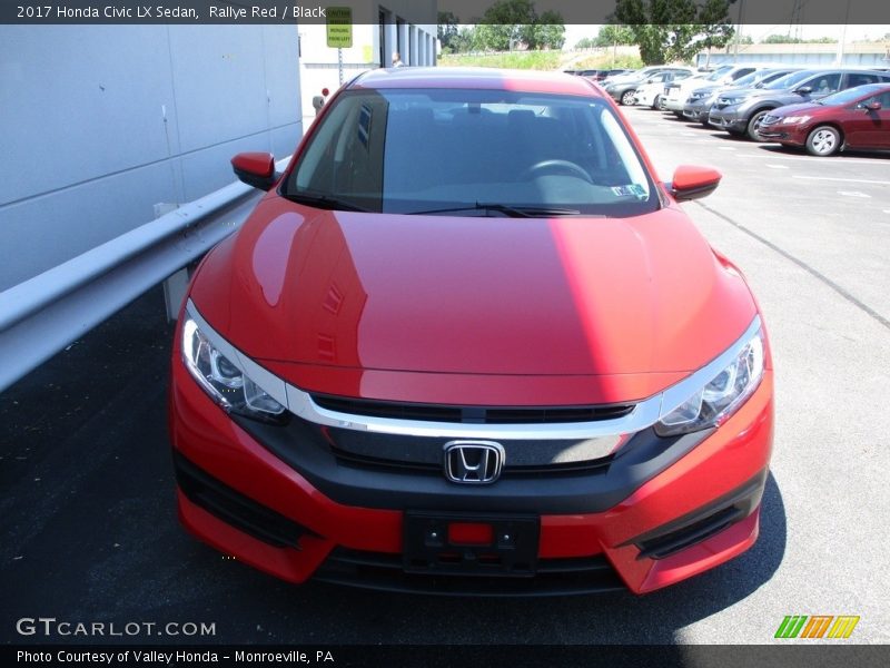 Rallye Red / Black 2017 Honda Civic LX Sedan