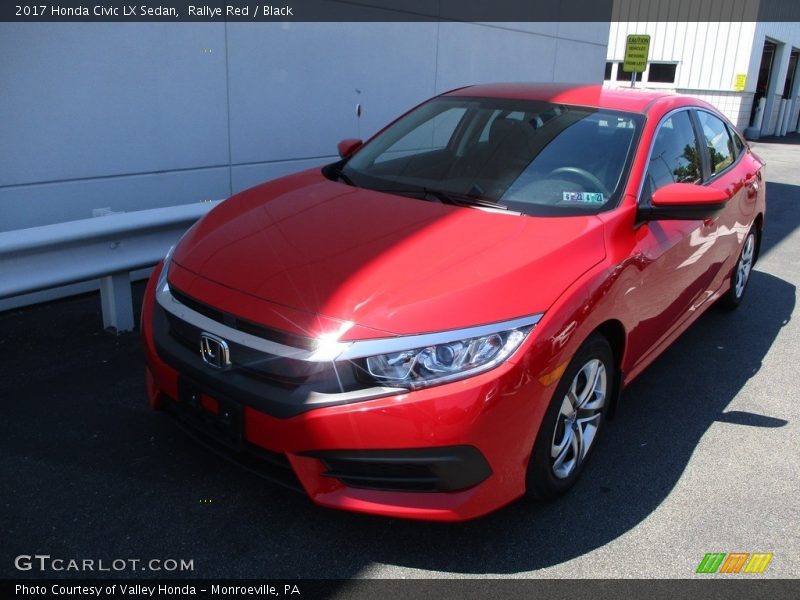 Rallye Red / Black 2017 Honda Civic LX Sedan