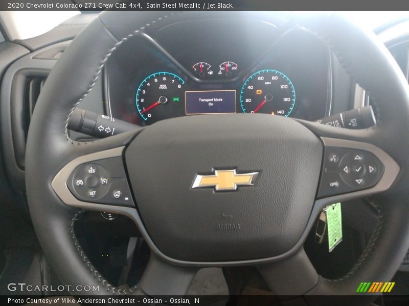 Satin Steel Metallic / Jet Black 2020 Chevrolet Colorado Z71 Crew Cab 4x4
