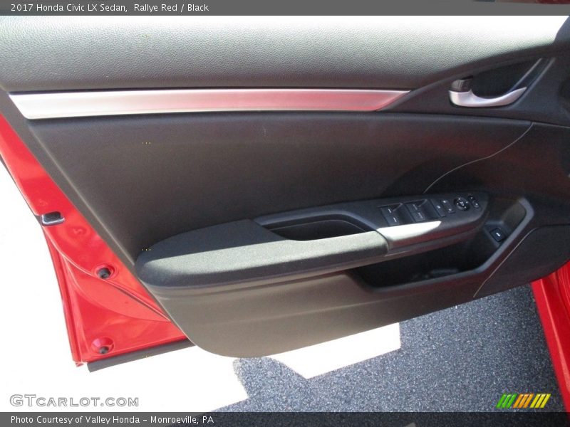 Rallye Red / Black 2017 Honda Civic LX Sedan