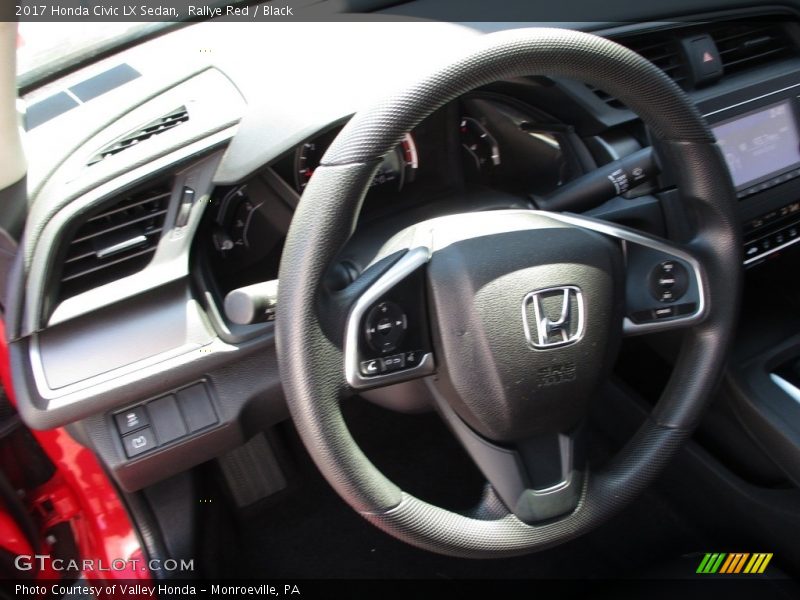Rallye Red / Black 2017 Honda Civic LX Sedan