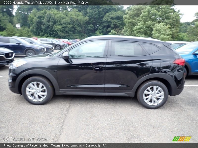 Black Noir Pearl / Gray 2020 Hyundai Tucson Value AWD