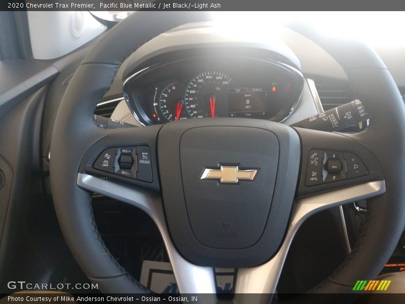 Pacific Blue Metallic / Jet Black/­Light Ash 2020 Chevrolet Trax Premier