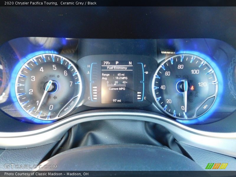 Ceramic Grey / Black 2020 Chrysler Pacifica Touring