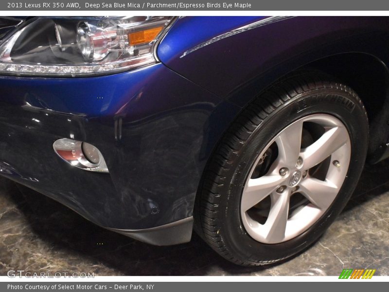 Deep Sea Blue Mica / Parchment/Espresso Birds Eye Maple 2013 Lexus RX 350 AWD