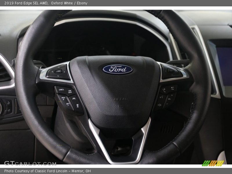 Oxford White / Ebony 2019 Ford Edge SEL AWD