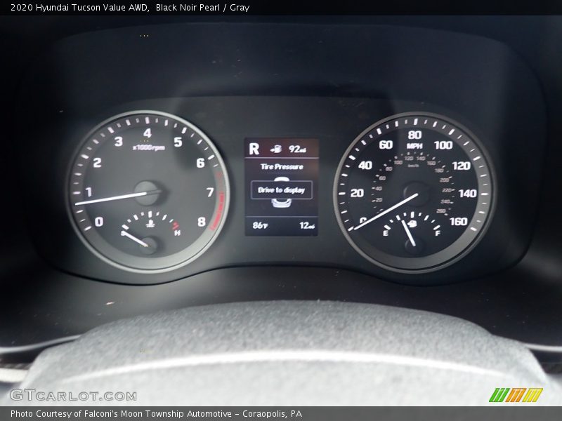 Black Noir Pearl / Gray 2020 Hyundai Tucson Value AWD
