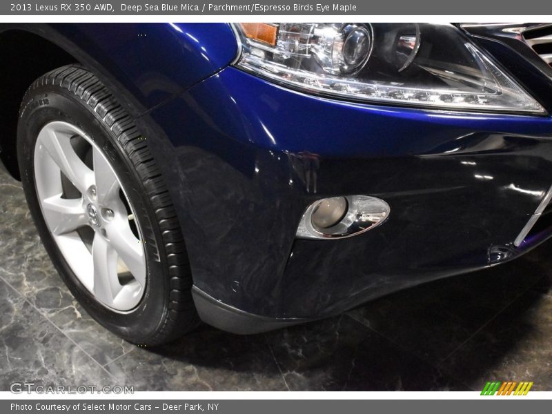 Deep Sea Blue Mica / Parchment/Espresso Birds Eye Maple 2013 Lexus RX 350 AWD