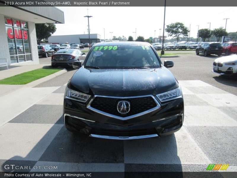 Majestic Black Pearl / Parchment 2019 Acura MDX Technology SH-AWD
