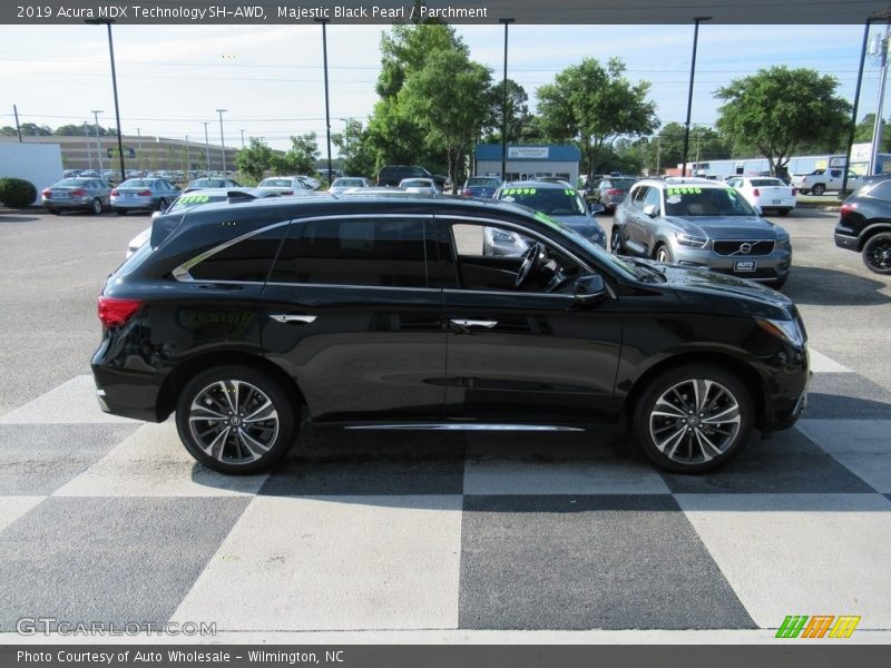 Majestic Black Pearl / Parchment 2019 Acura MDX Technology SH-AWD